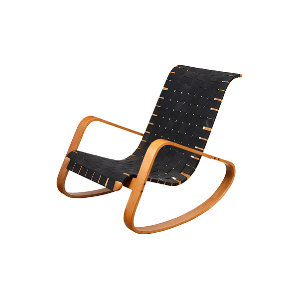 Sillón mecedora estilo Aalto. Suecia años 60