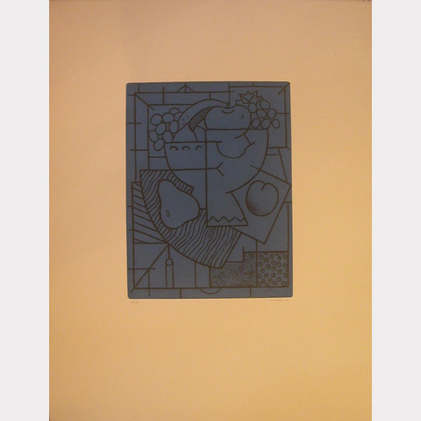 Alfredo Alcaín “Frutero azul”