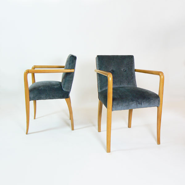 Pareja de sillas estilo Jean Royere
