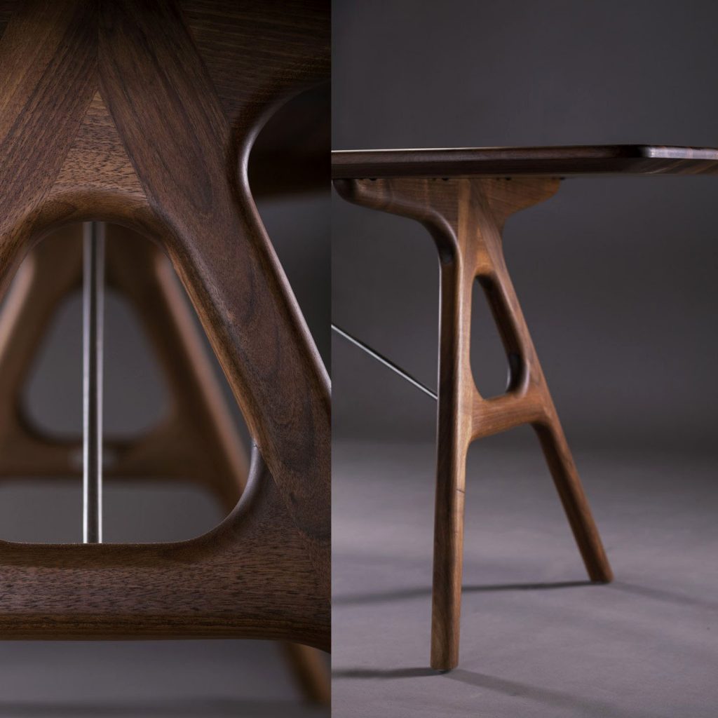 Mesa Tesa de Artisan. Detalle estructura