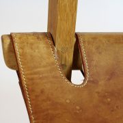 Pareja de sillones de Borge Mgensen: Detalle asiento cuero
