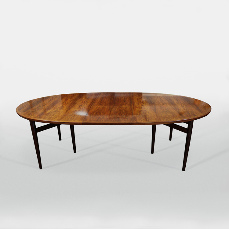Mesa de comedor ovalada de Arne Vodder