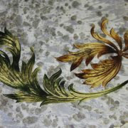 Mesa estilo René Drouet. Detalle