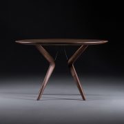 Mesa Lakri Redonda en madera maciza, original producción artesana de calidad
