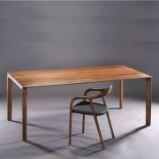 Mesa Neva, diseño vanguardista en madera de producción artesana