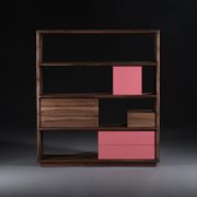 Mueble Modular Agilis, en madera maciza de diseño moderno y actual, de producción artesanal con diferentes posibilidades de almacenaje