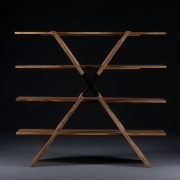 Mueble Modular X Shelf, diseño en madera, moderno y artesanal