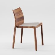 Silla Torsio, diseño actual y original para Artisan de Bosnia, en madera maciza y producción artesanal de máxima calidad