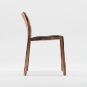 Silla Torsio, diseño actual y original para Artisan de Bosnia, en madera maciza y producción artesanal de máxima calidad