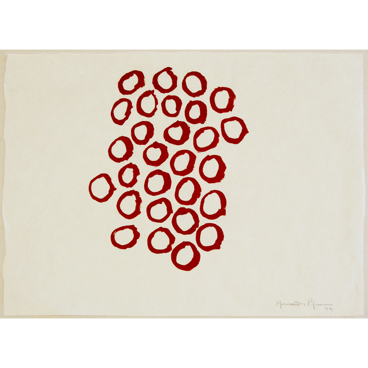 Sin Título. Gouache s/papel, 1999. Joan Hernández Pijuan