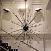 Gran lámpara Sputnik. Italia, hacia 1960