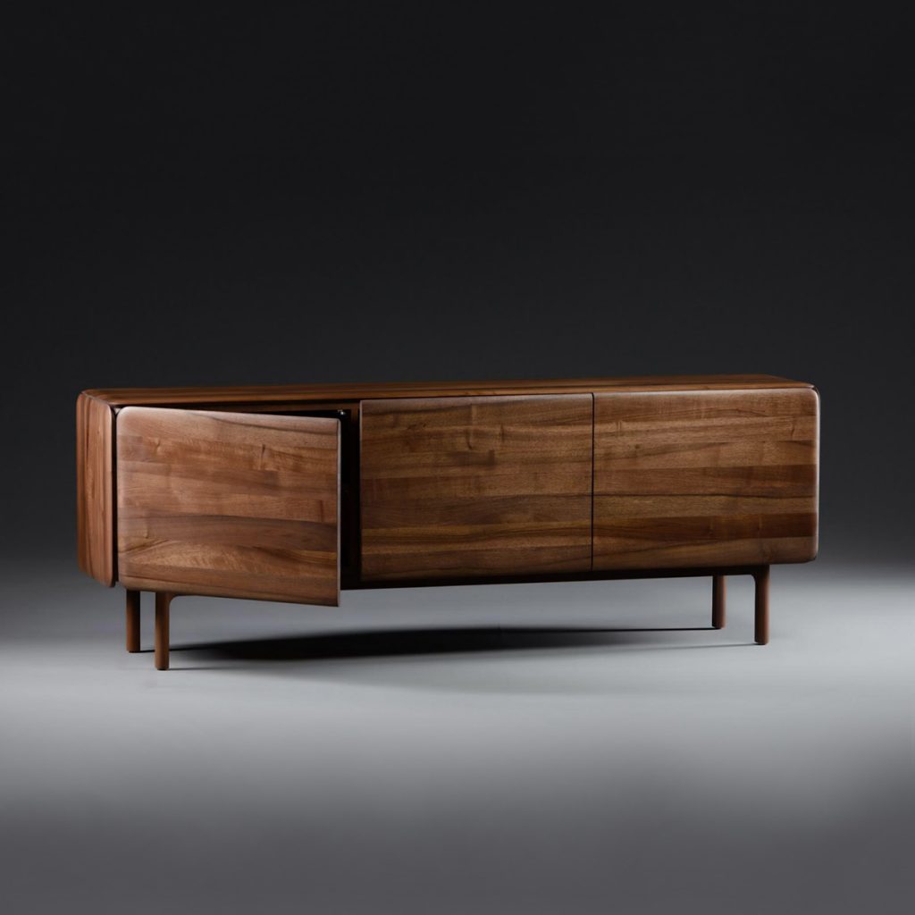 Aparador Cloud bajo 3 puertas de Michael Schneider, realizado en madera maciza para Artisan