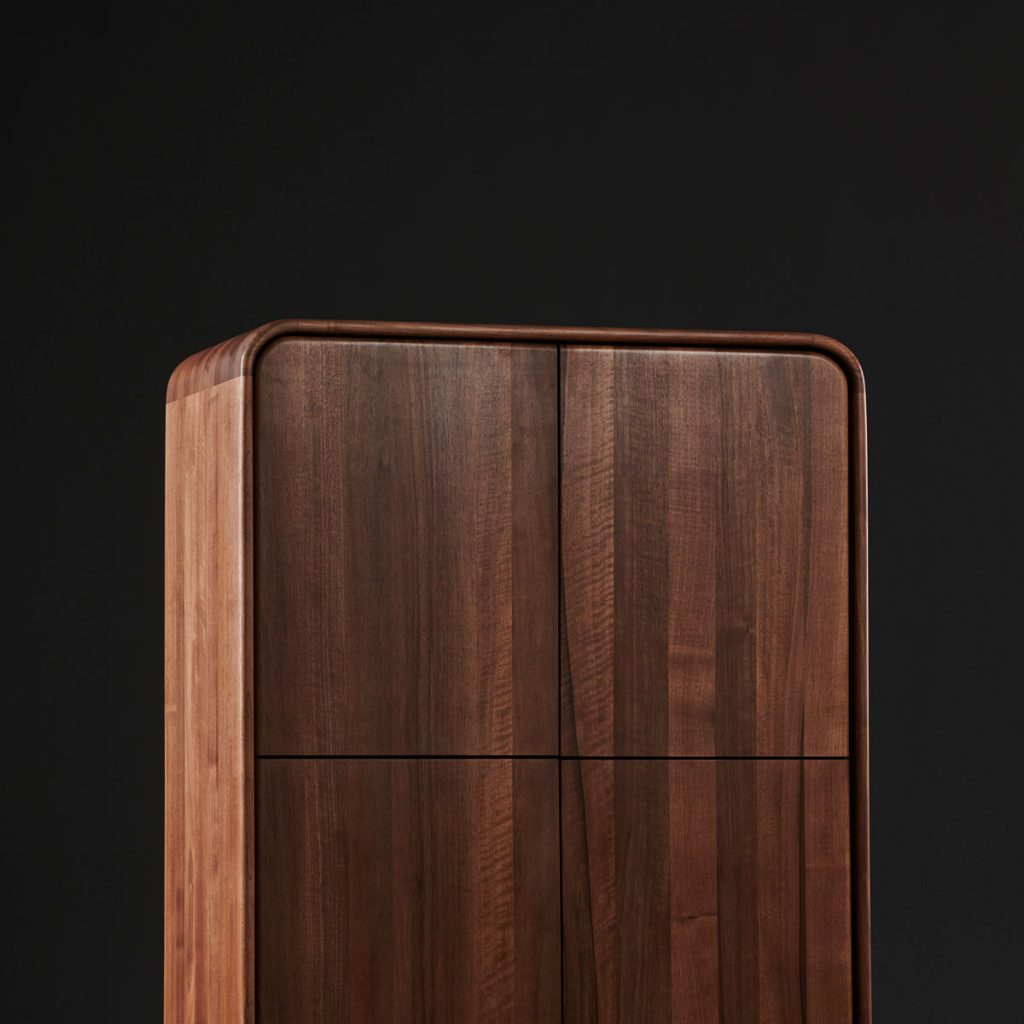 Archivador Eny, realizado en madera por Arteco, para Artisan en Europa