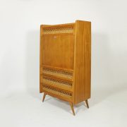 Escritorio con tapa abatible. Francia, años 50.