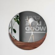 Espejo Luna en madera maciza para Artisan en Europa. Diseño vanguardista, original y exclusivo de Silva Mikelic