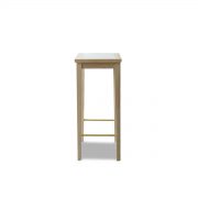 Mesa auxiliar Sibast No 1 creada por el artista Helge Sibast en los años 50. Diseño danés en madera maciza y placa central con acabados elegantes