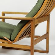 Sillón reclinable de Borge Mogensen. Detalle parte posterior.