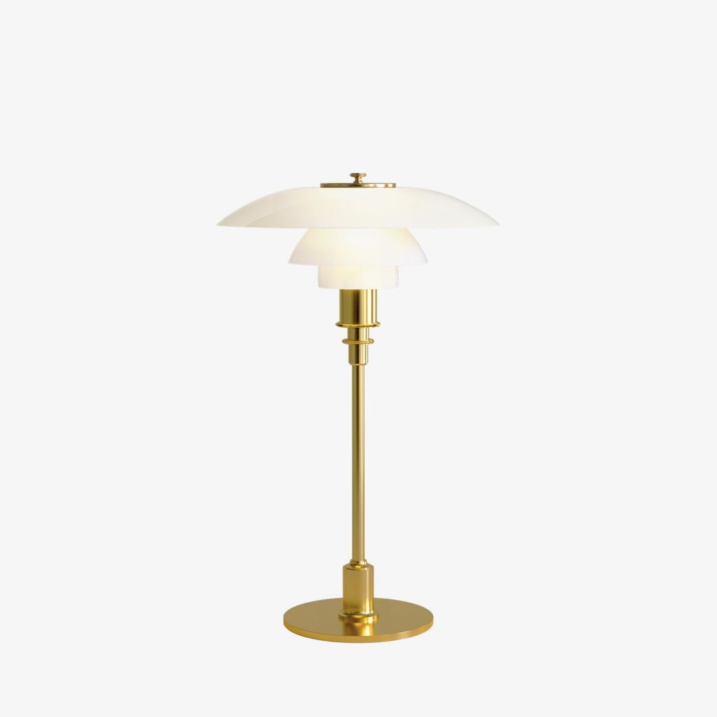 Lámpara de Poul Henningsen PH 3/2 Sobremesa Latón metalizado