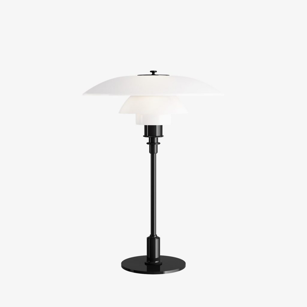 Lámpara PH Poulsen-3½-2½ -de- Sobremesa negro metalizado
