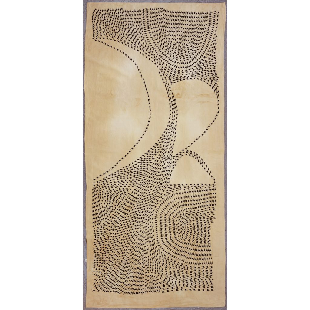Amparo de la Sota. Bordado a mano sobre lino. Arte textil
