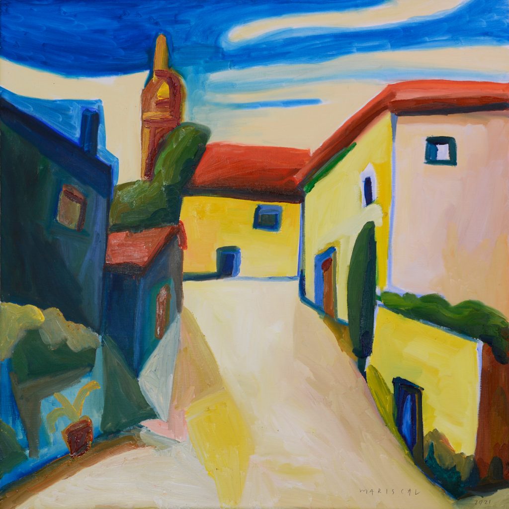 Carre. Javier Mariscal, 2021. óleo/tela. 80x80cm.