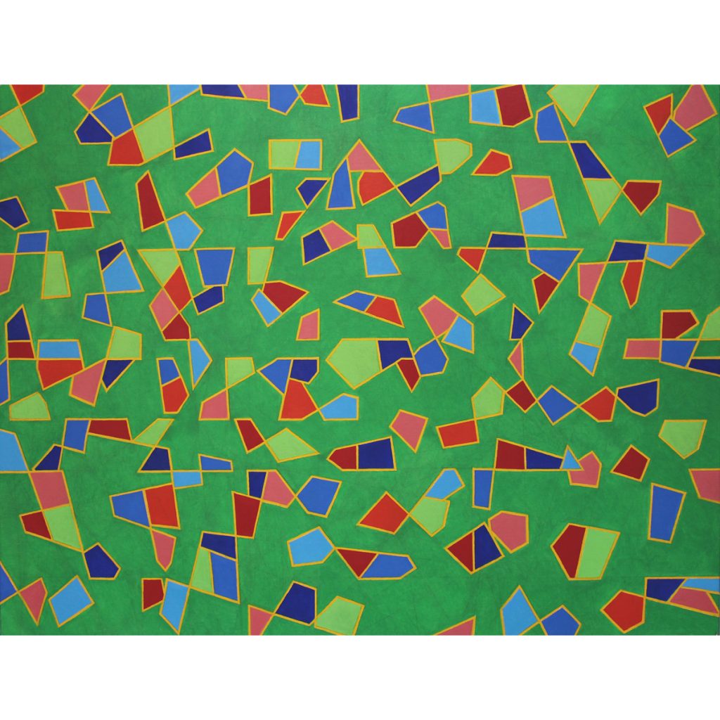 Alfredo Alcain. Flota sobre verde, Estrella, 2022.