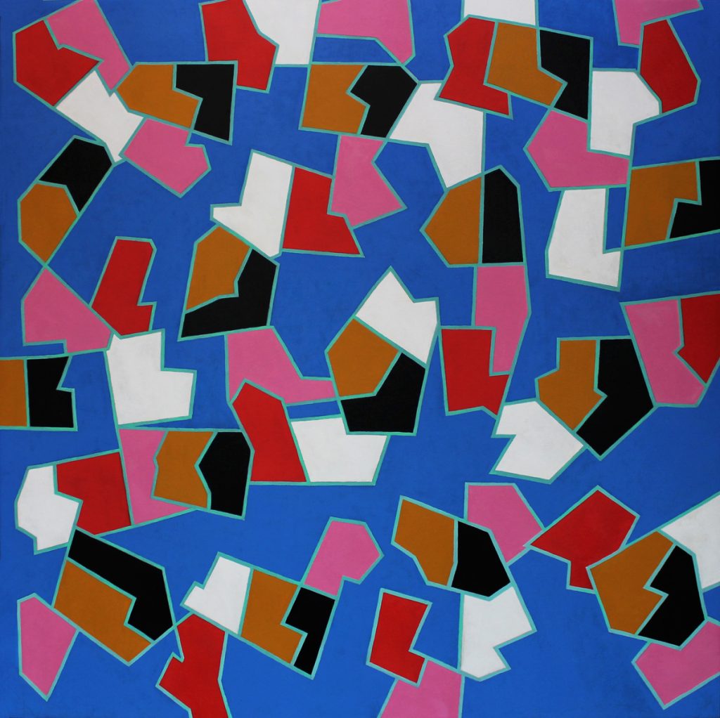 Alfredo Alcain. Sobre azul, 2022.