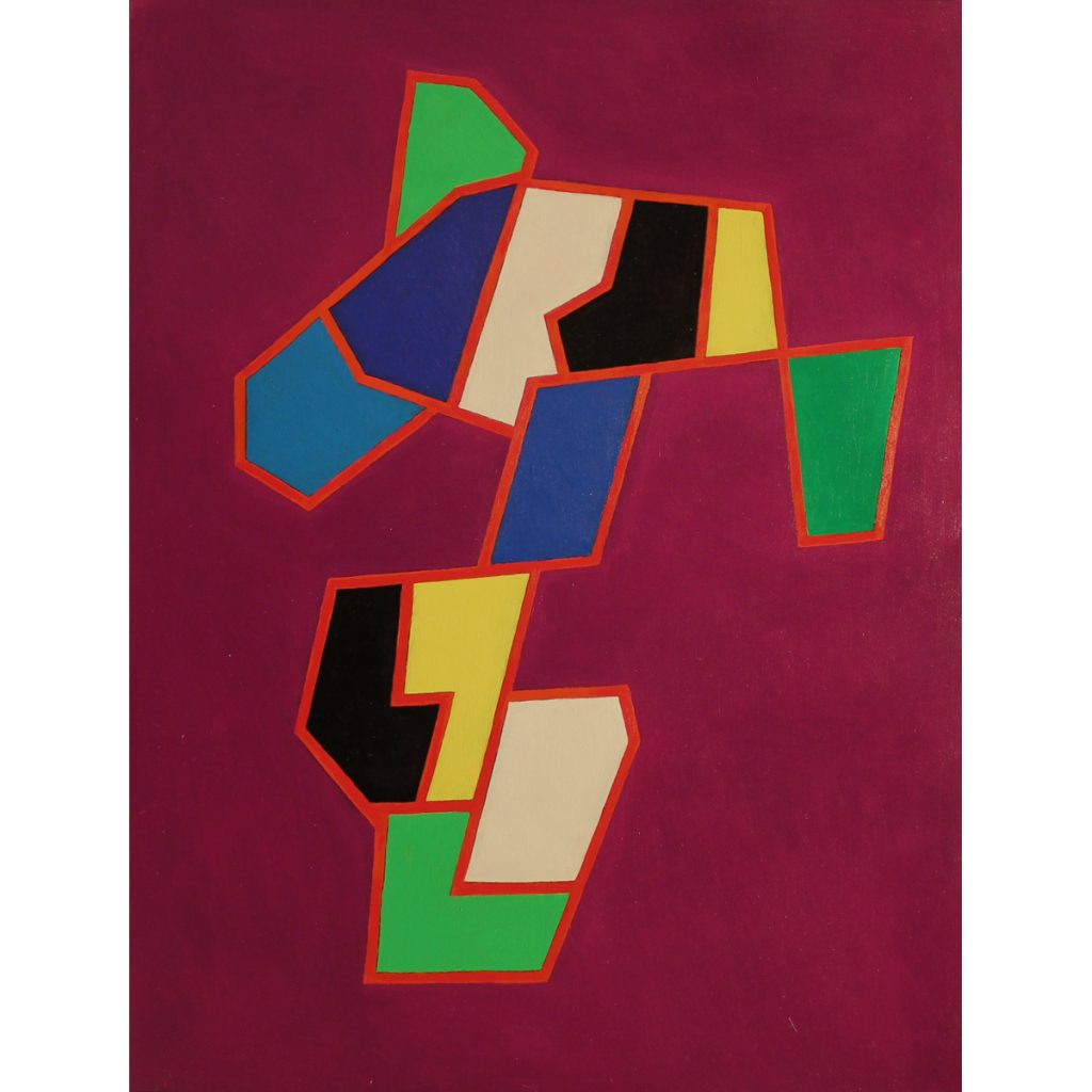 Alfredo Alcain. Sobre morado, 2021.