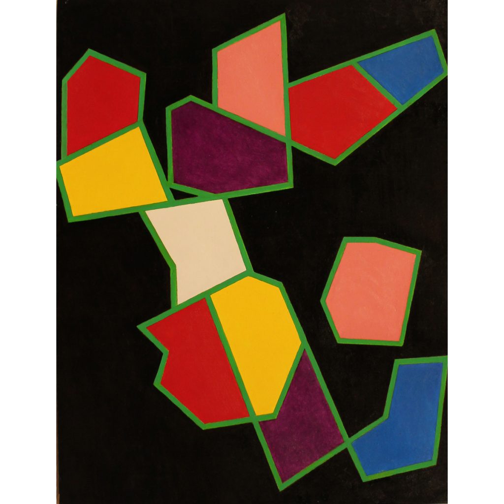 Alfredo Alcain. Sobre negro-49x38-oleo sobre conglomerado,2021