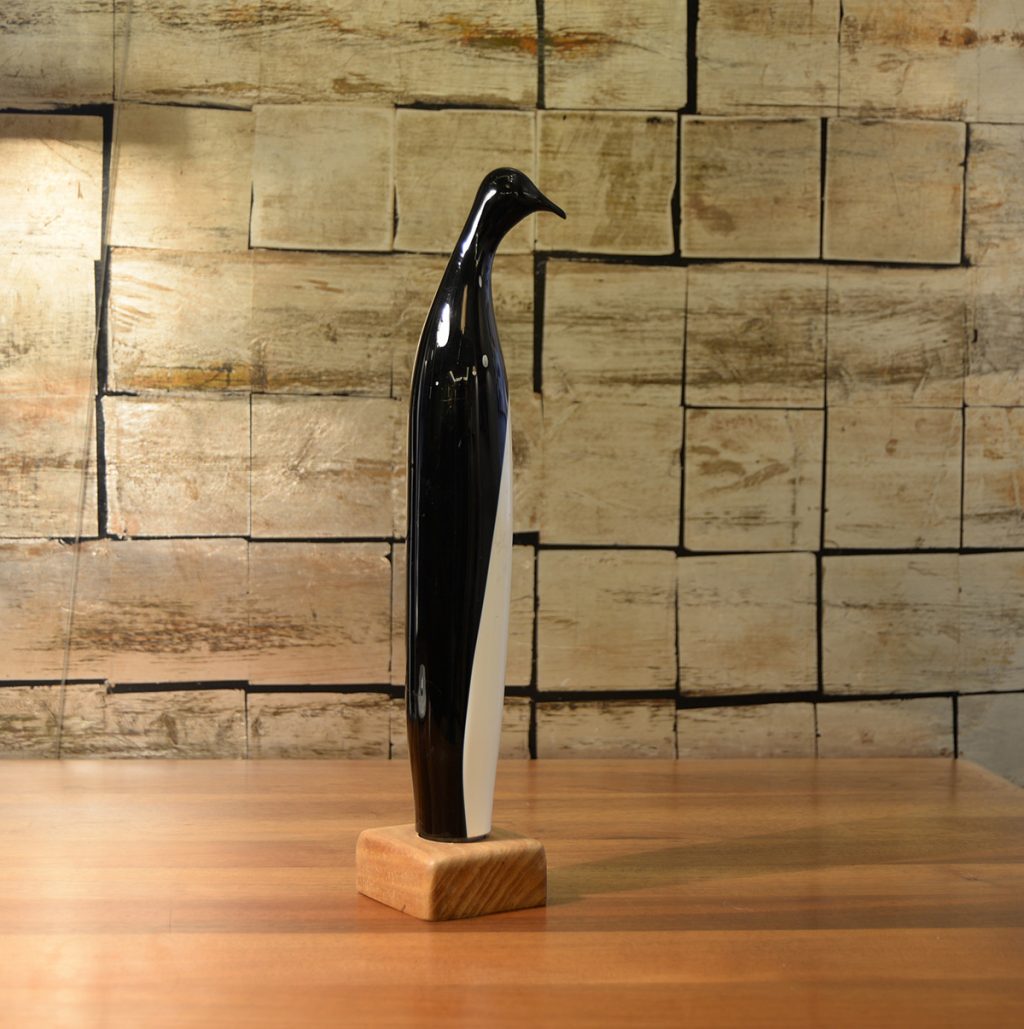 Pingüino. Cristal de Kosta diseño de los años 50