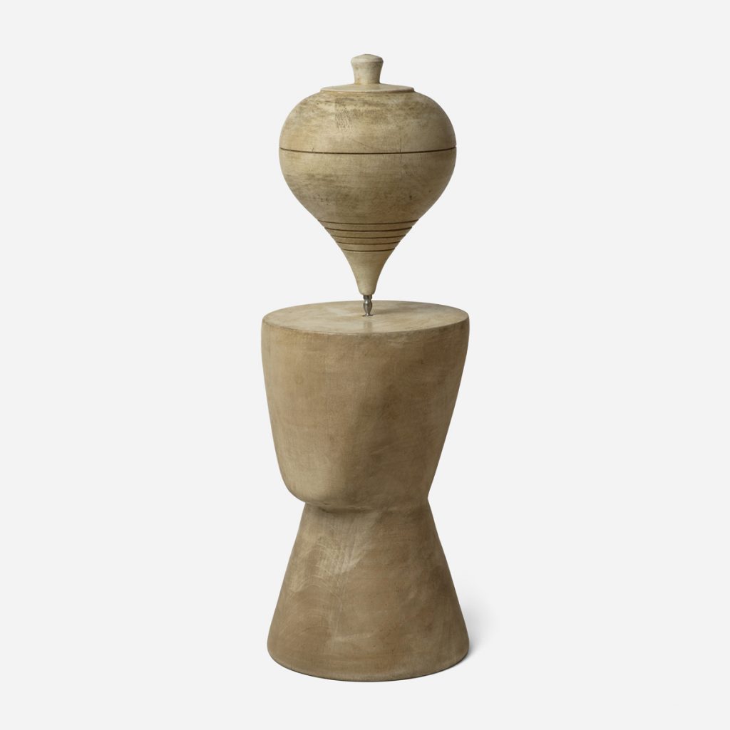 Pep Carrió. Fabricante de cabezas. Escultura de madera de aliso.