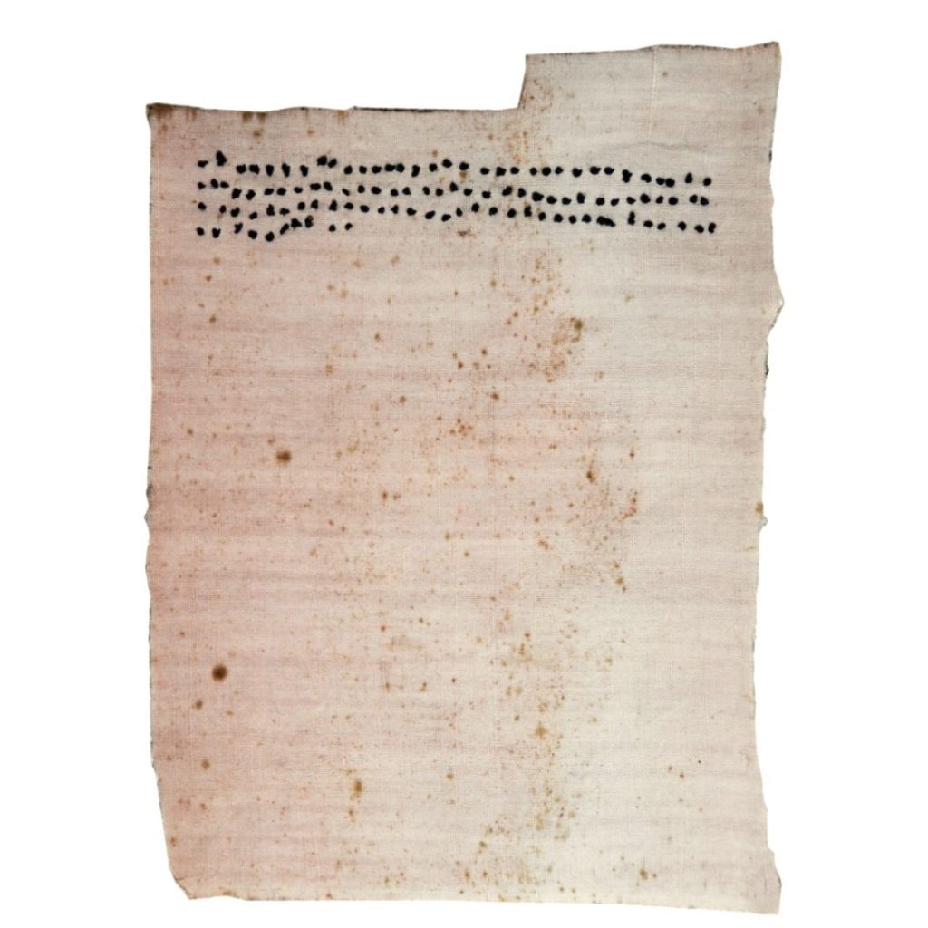 Amparo de la Sota, 2019. Arte textil. Bordado a mano.