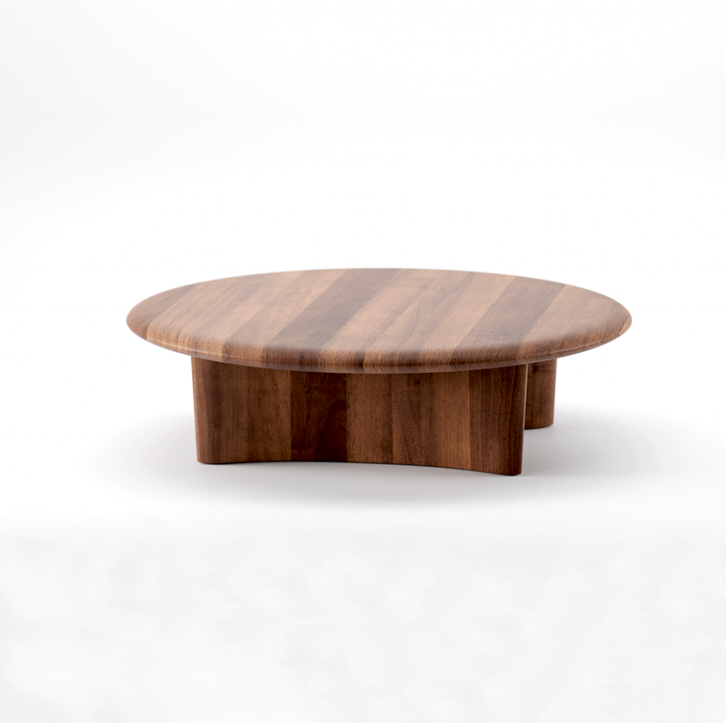 Monument Round de Artisan. Madera de nogal.