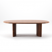 Mesa de comedor Monument Oval de Artisan. Nogal.