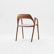 Silla Ging de Artisan. Madera de roble y tapizado en tela.