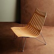 Scandia Nett de Fjordfiesta, diseño noruego de 1959. Madera laminada.