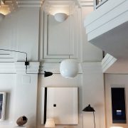 Lámpara VL 45 RADIOHUS de Vilhem Lauritzen para Louis Poulsen. 37 cm diámetro