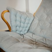 Bruno Mathsson. Sillon con reposapiés. Original de época