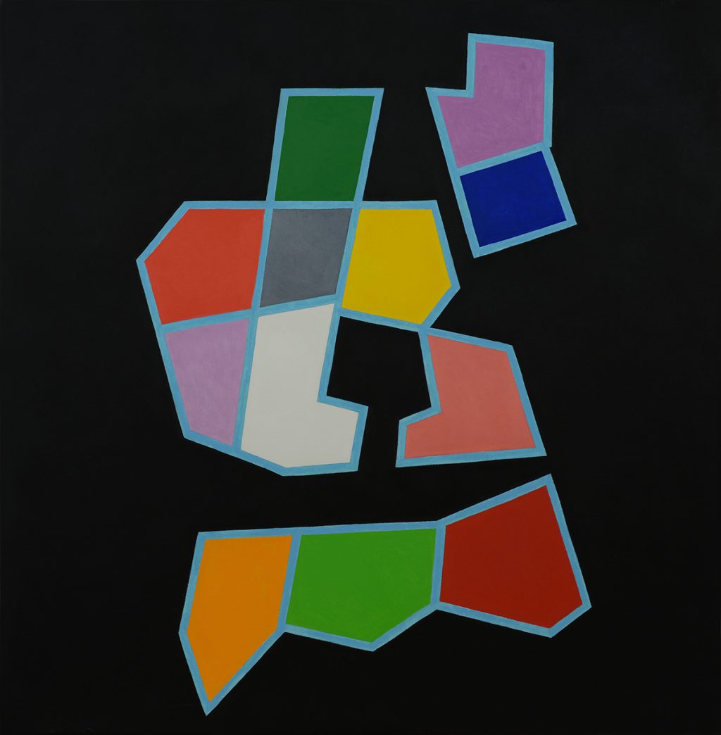 Alfredo Alcain. Sobre negro, 2023. Óleo sobre tela.