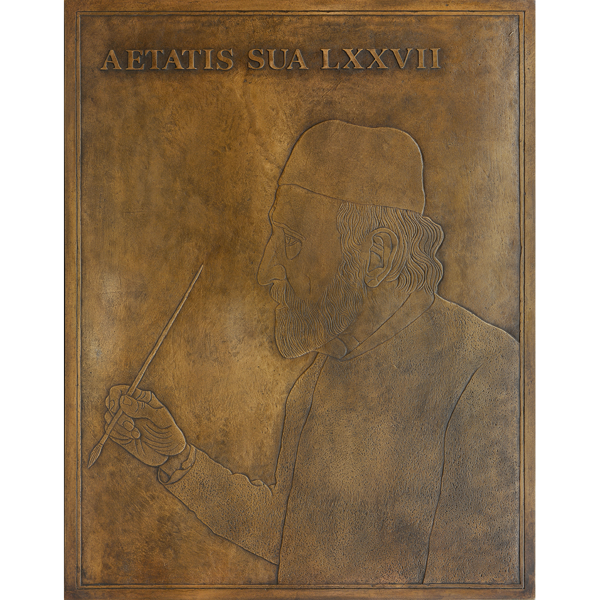 Alfredo Alcain. Autorretrato, 2018. Bronce