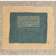 Amparo de la Sota. Bordado sobre tela antigua. Lino y algodón. 2025