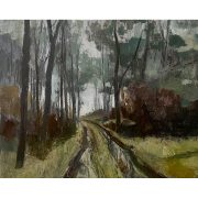 Carlos García-Alix. Bosque, 2025. Óleo sobre lienzo.
