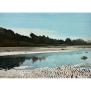 Carlos García-Alix. Mar del Norte, 2024. Óleo sobre lienzo.