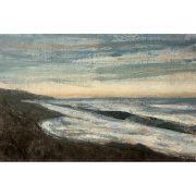 Carlos García-Alix. Mar del Norte, 2024. Óleo sobre lienzo.