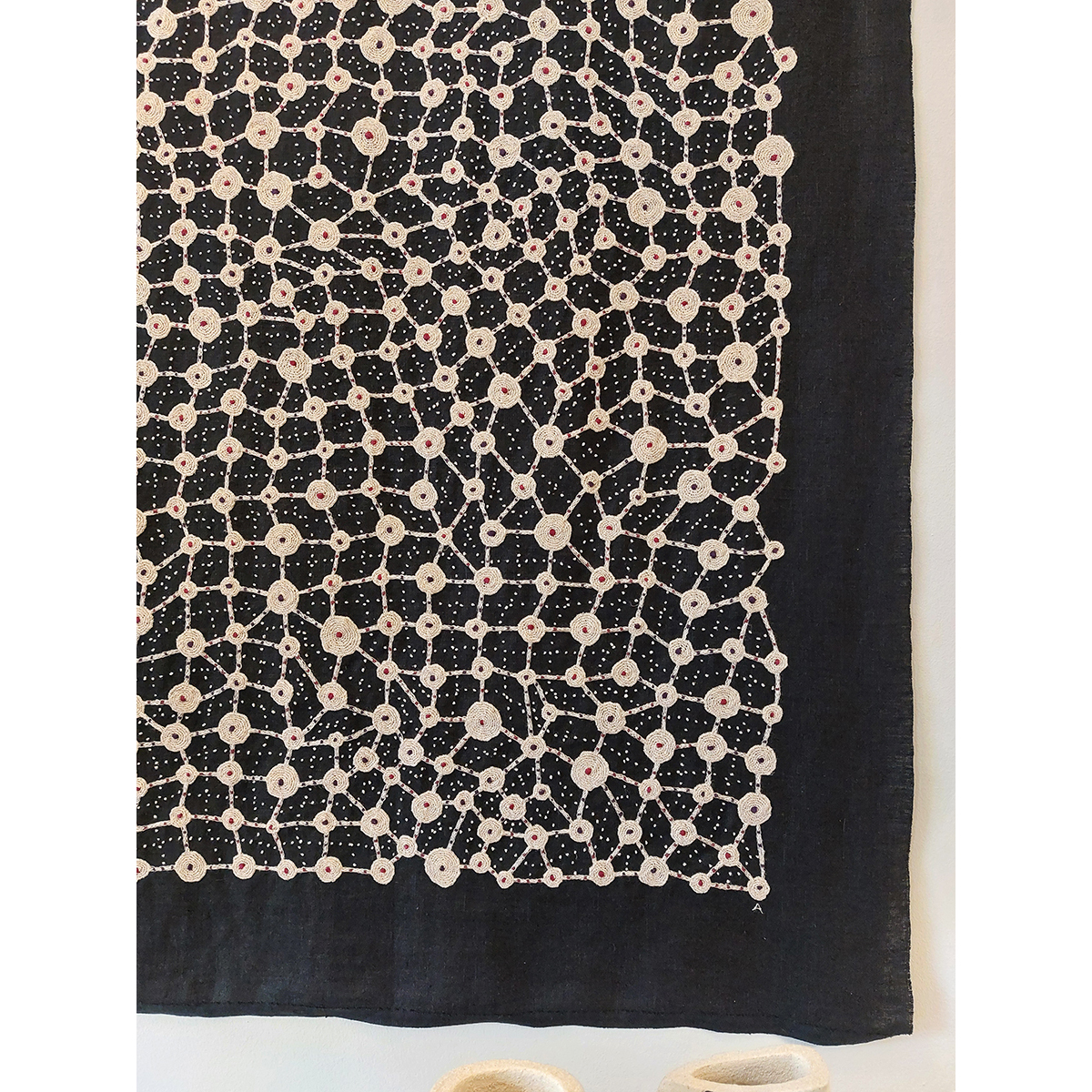 Amparo de la Sota. Conexiones, 2025. Bordado a mano. Detalle