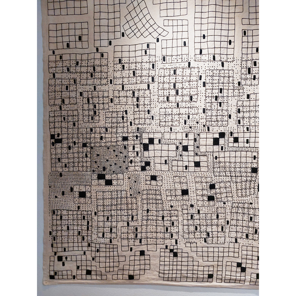 Amparo de la Sota. Mapa VII. Cadencias, 2024. Bordado a mano. Detalle