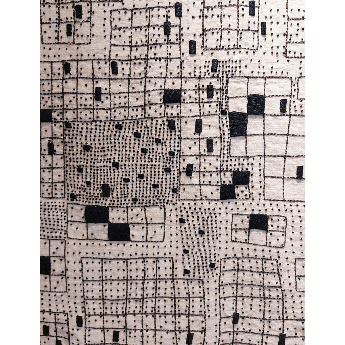 Amparo de la Sota. Mapa VII. Cadencias, 2024. Bordado a mano. Detalle