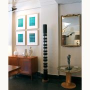 Lámpara Big Totem en acero lacado negro, diseño original de de Serge Mouille en Francia