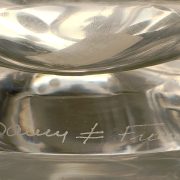 Cristal Daum. Francia, años 40. Detalle Marca incisa