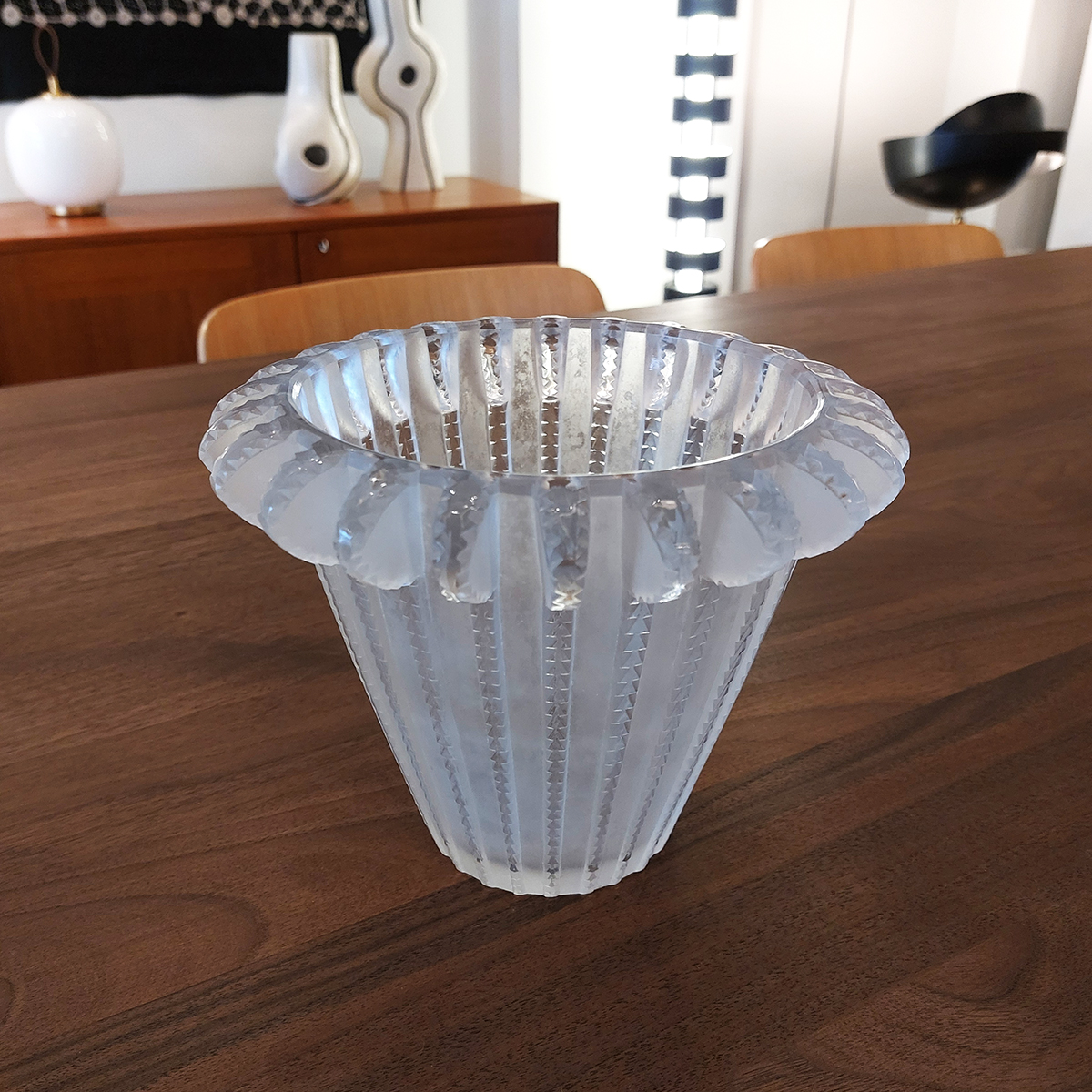René Lalique. Jarrón Royat. Diseño de finales de 1930.
